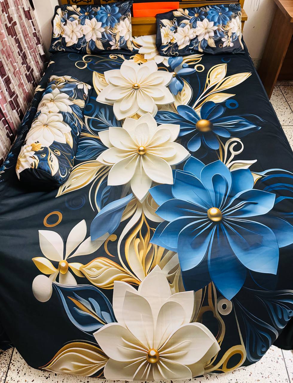 China Premium 3D Design Bed Sheet