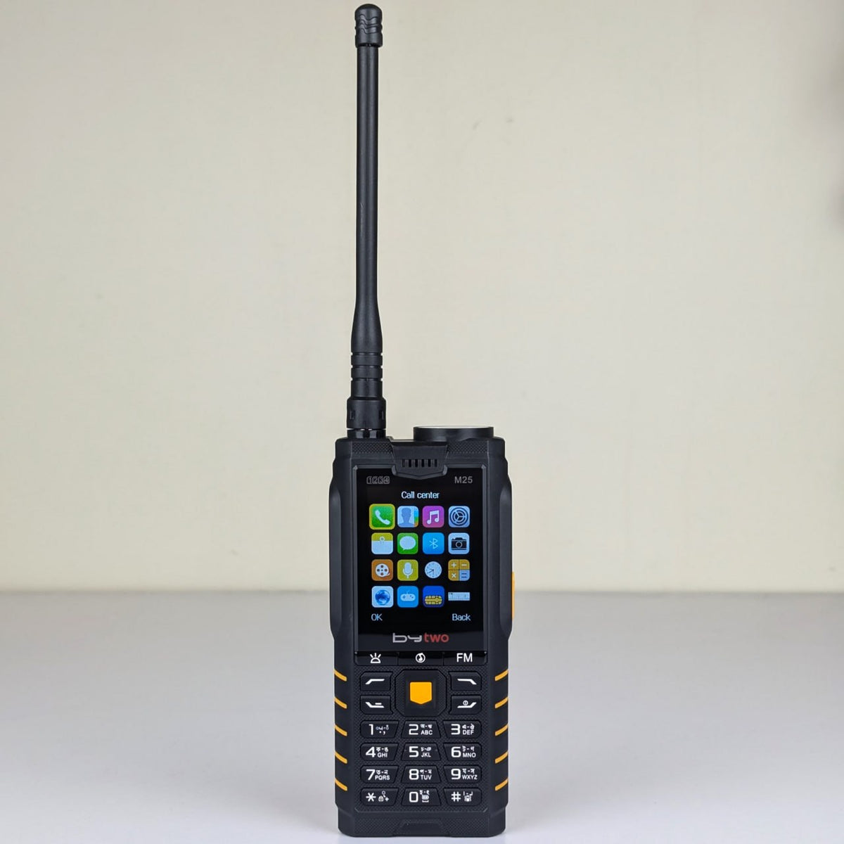 Bytwo M25 Power Bank Feature Phone – 4-SIM Slot, 5200mAh Battery with Power Bank Function, External Antenna, Magic Voice & 2.8" QVGA Display