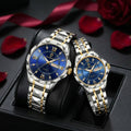BINBOND Top Brand Luxury Fashion Couple Watches 30M Week Date Clock Sport Quartz
