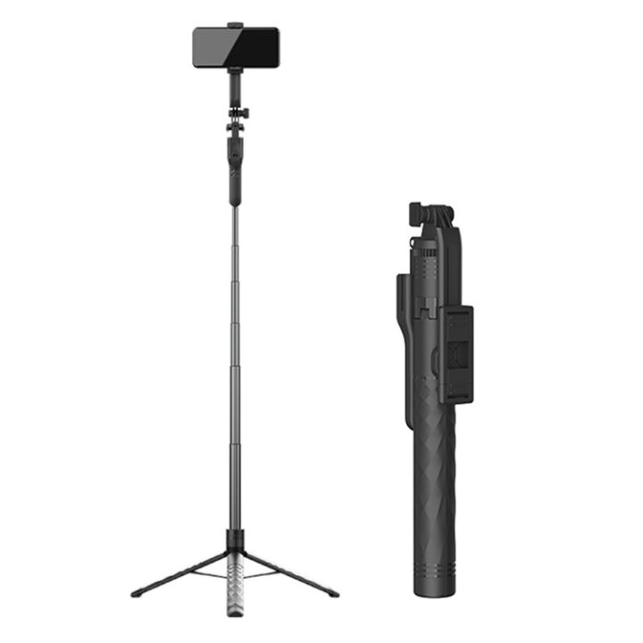 JMARY KT-239 1.75M Handheld Selfie Stick & Tripod Stand 2-in-1 – Extendable Vlogging Monopod with Universal Compatibility for Smartphones & Cameras