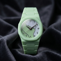 Arabic Dial Premium Marble Finish Ladies Watch with Butterfly Lock