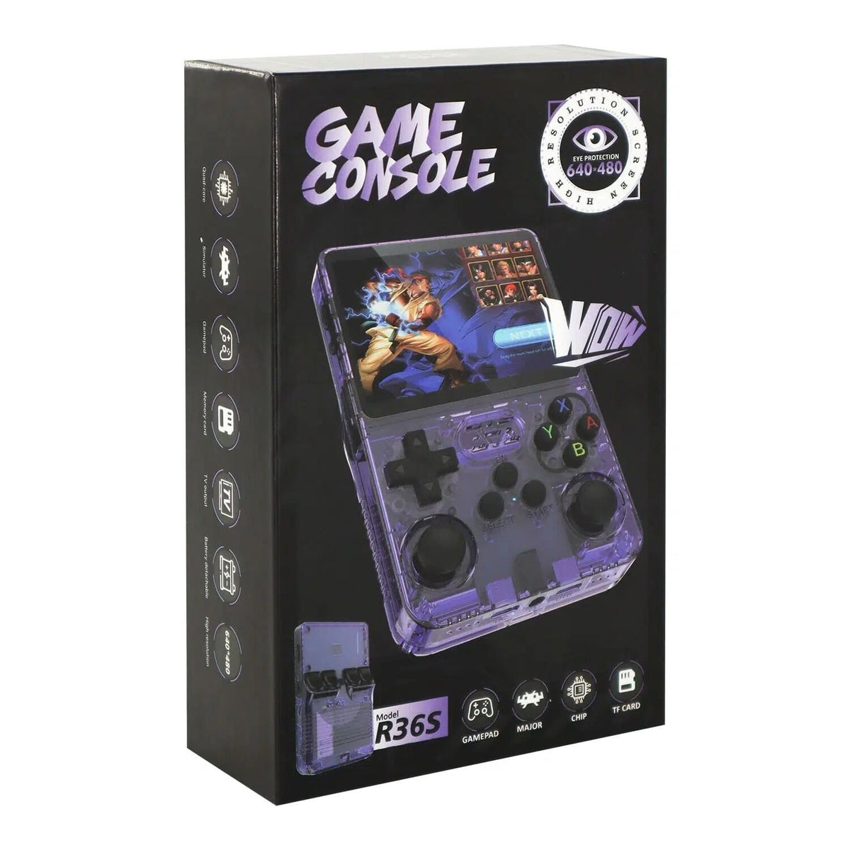 R36S Retro Game Console 64GB 20000+ Games Linux and PSP Gaminig System 3.5 Inch IPS Screen Portable Pocket Game