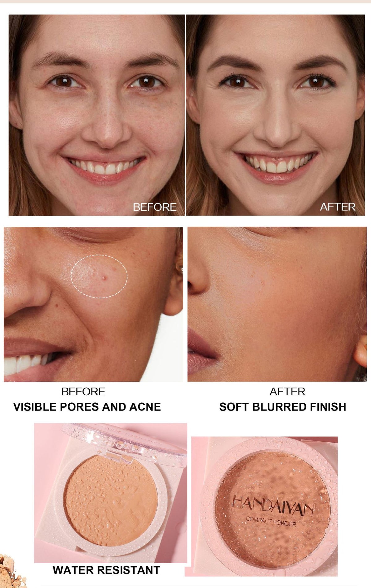 Handaiyan Soft Bright Powder Cake (shade #5)