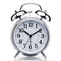 Round Cooper Metal Twin Bell Alarm Clock