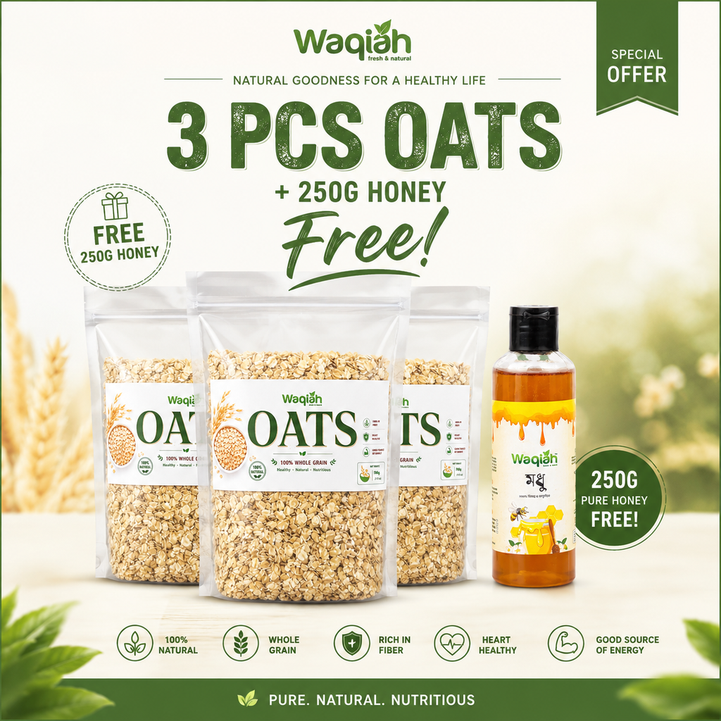 Big Offer 3 pcs Combo Baby Oats & Free 250ML Honey
