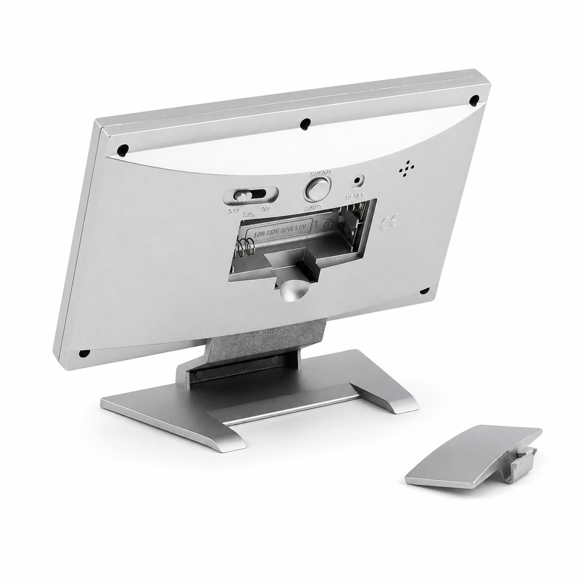 Digital LCD Clock with Calendar, Temperature Sensor, Alarm for Table and Study Desk