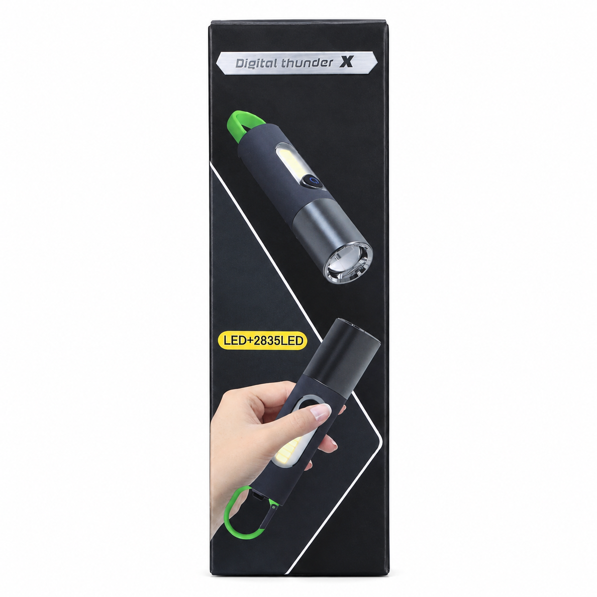 ALLYES LED Rechargeable Tactical Flashlight – Zoomable High-Lumen Torch with 4 Lighting Modes, IP65 Waterproof & Type-C Fast Charging
