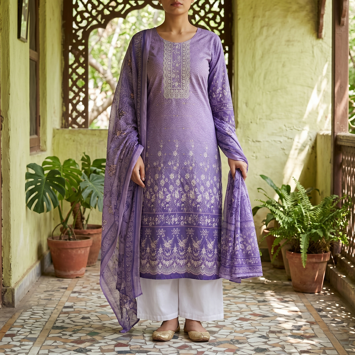 ANAYA HOOR Rigging Digital printed cotton  3 Piece