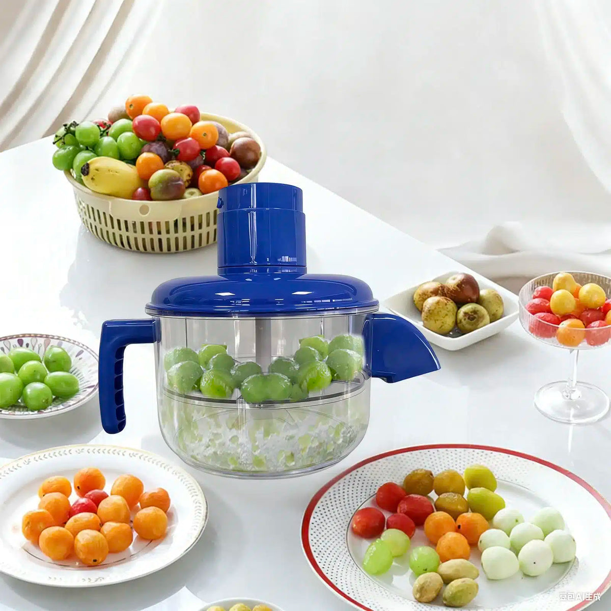 Automatic Electric Grape & Plum Fruit Peeler – Portable Wireless Rechargeable Household Vegetable & Fruit Peeling Machine (PP+PC Material, Non-Stick)