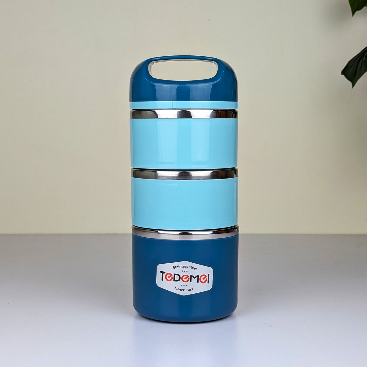 3.5 Layer 1.43L Stainless Steel Lunch Box – Leak-Proof, BPA-Free Airtight Tiffin Box with Handle for Office, School & Travel