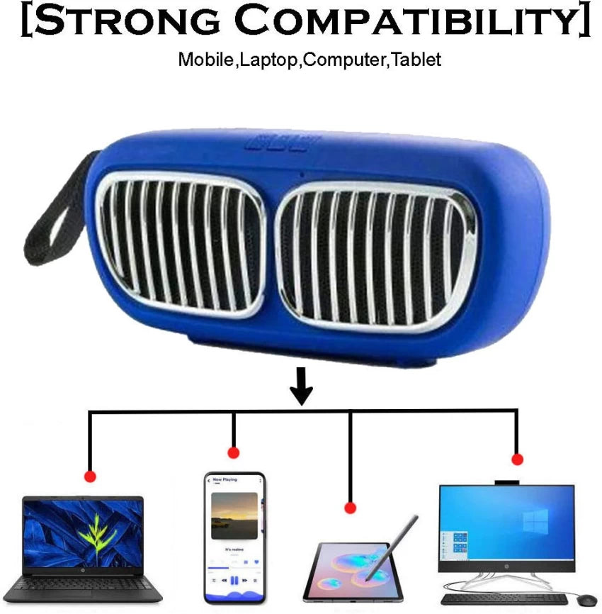 NBS-11 Portable Wireless Mini Bluetooth Speaker – 5W High Bass & Clear Sound, FM Radio, TF Card, USB, Built-In Mic & 1200mAh Battery