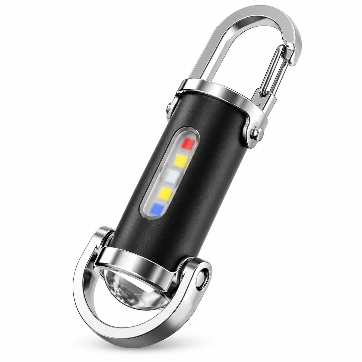 7 Modes High Power LED & COB Keychain Flashlight – KD088 Portable Mini Tactical Work Light with Type-C Charging, Long-Lasting Battery & Red-Blue Flash