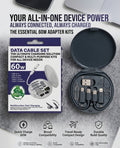 60W Fast Charging data cable 3 in 1 USB cable set storage set box