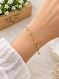 Anti-tarnish Golden Butterfly and Crystal Bracelet