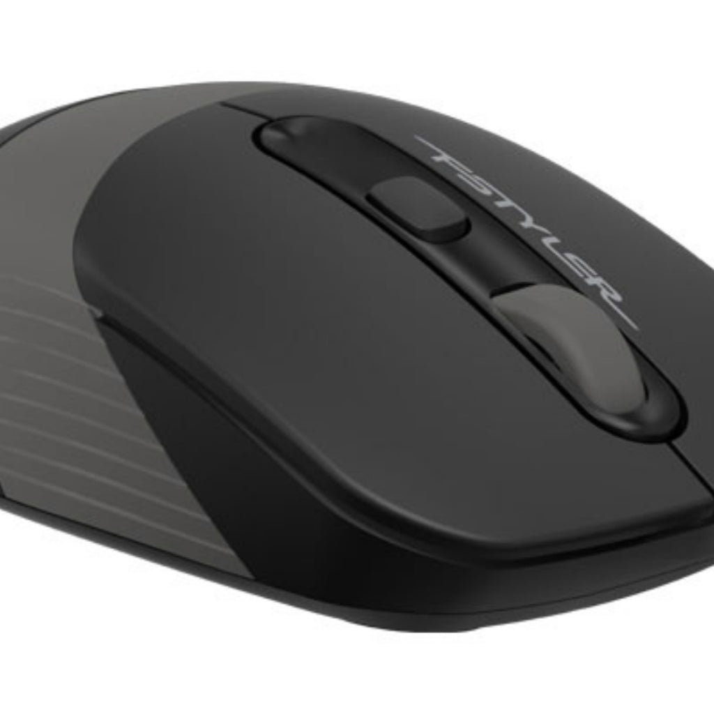 A4Tech FG10 2.4GHz Wireless Optical Mouse – Silent Click, Ergonomic Symmetric Design, 10-15M Range, Nano USB Receiver & Long Battery Life