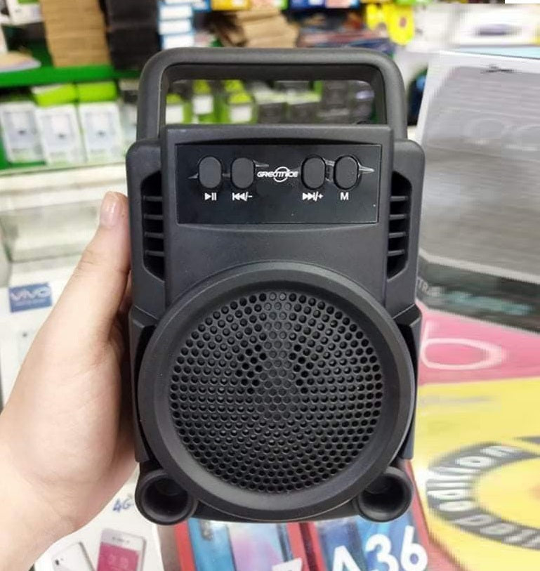 GTS 3-Inch Portable Wireless Mini Bluetooth Speaker – 5W PMPO Sound, TWS Stereo, FM Radio, USB & TF Card Support with Rechargeable Battery