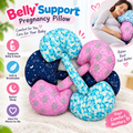 Belly Support Pregnancy Pillow – Soft Cotton Maternity Wedge Pillow for Back & Bump Support, Ergonomic Comfort Cushion for Expecting Mothers & Pain Relief
