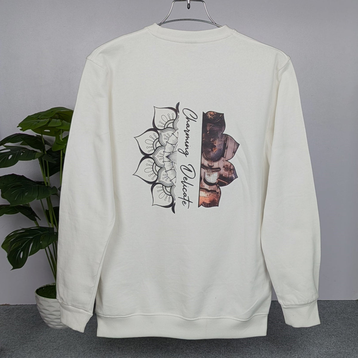Full Sleeve Sweat Shirt  on both sides Printed