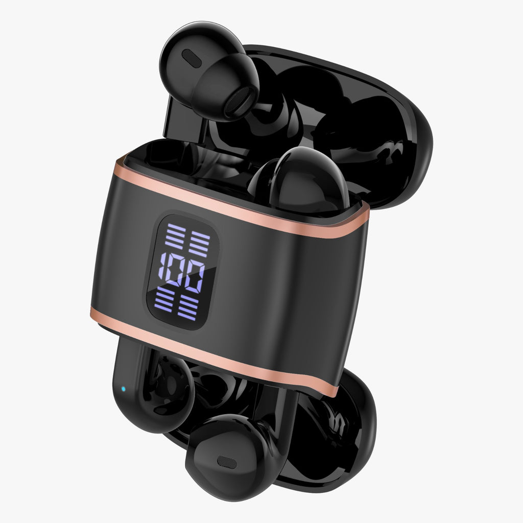 J40 4-in-1 True Wireless Earbuds – Bluetooth 5.4 TWS with Dual-Side Charging Case, Smart LED Display, Active Noise Cancellation & IPX5 Waterproof