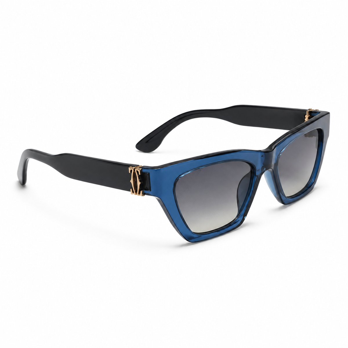 Fashionable Angular Cat-Eye Sunglass