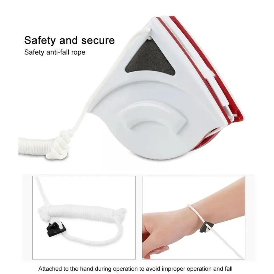 Double Sided Magnetic Window Cleaner Best for High-Rise Home Glass Windows Brush Wiper Cleaning Tools