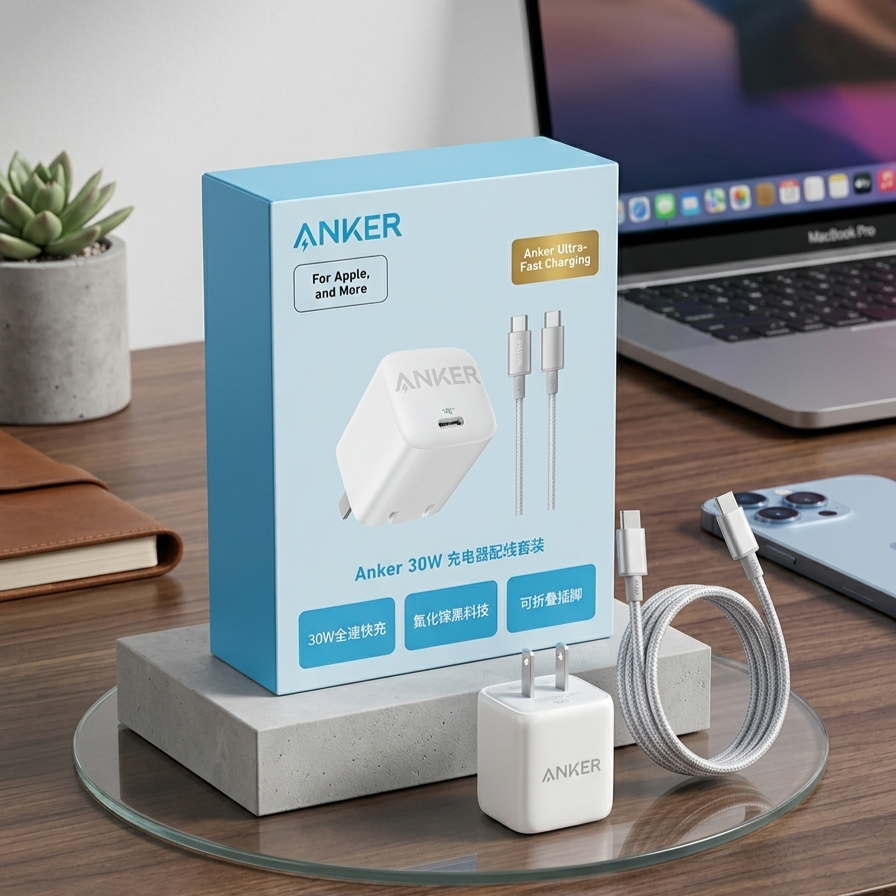 Anker 30W Charger and Cable Combo Set