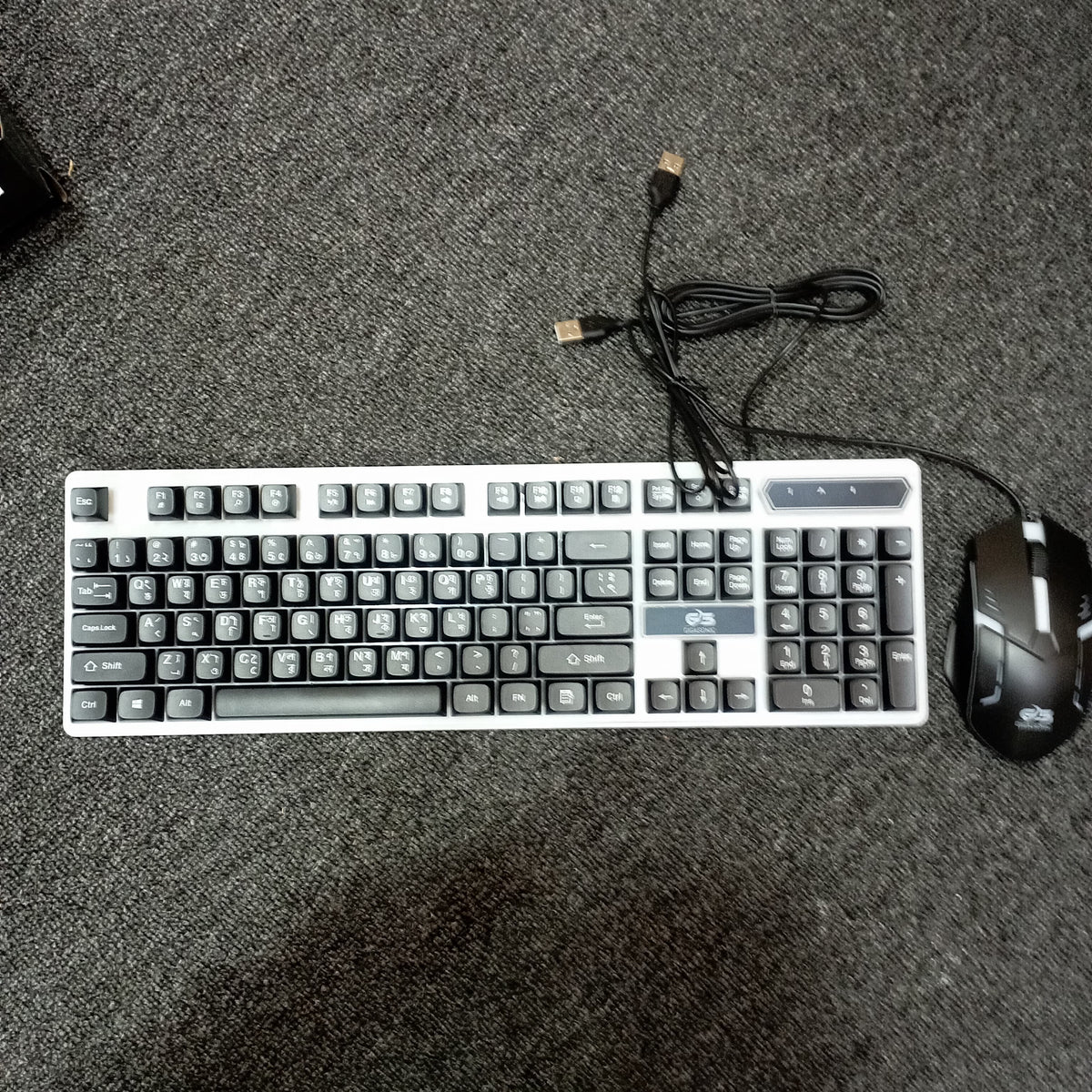 RGBB 699GS RGB USB Wired Gaming Keyboard and Mouse Combo – Standard Multifunctional Keyboard with Vibrant RGB Backlighting, Fashion Design & Laptop Compatibility