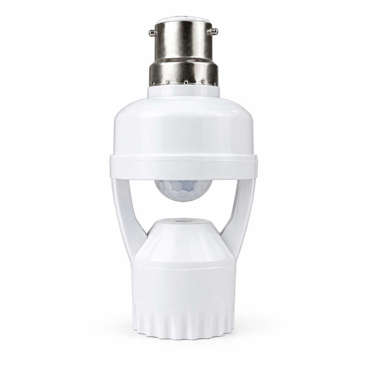 Intelligent Motion Sensor Lamp Holder – E27 Radar & Infrared Automatic Light Socket with 360° Detection, Adjustable Time-Delay & 200W Load Capacity
