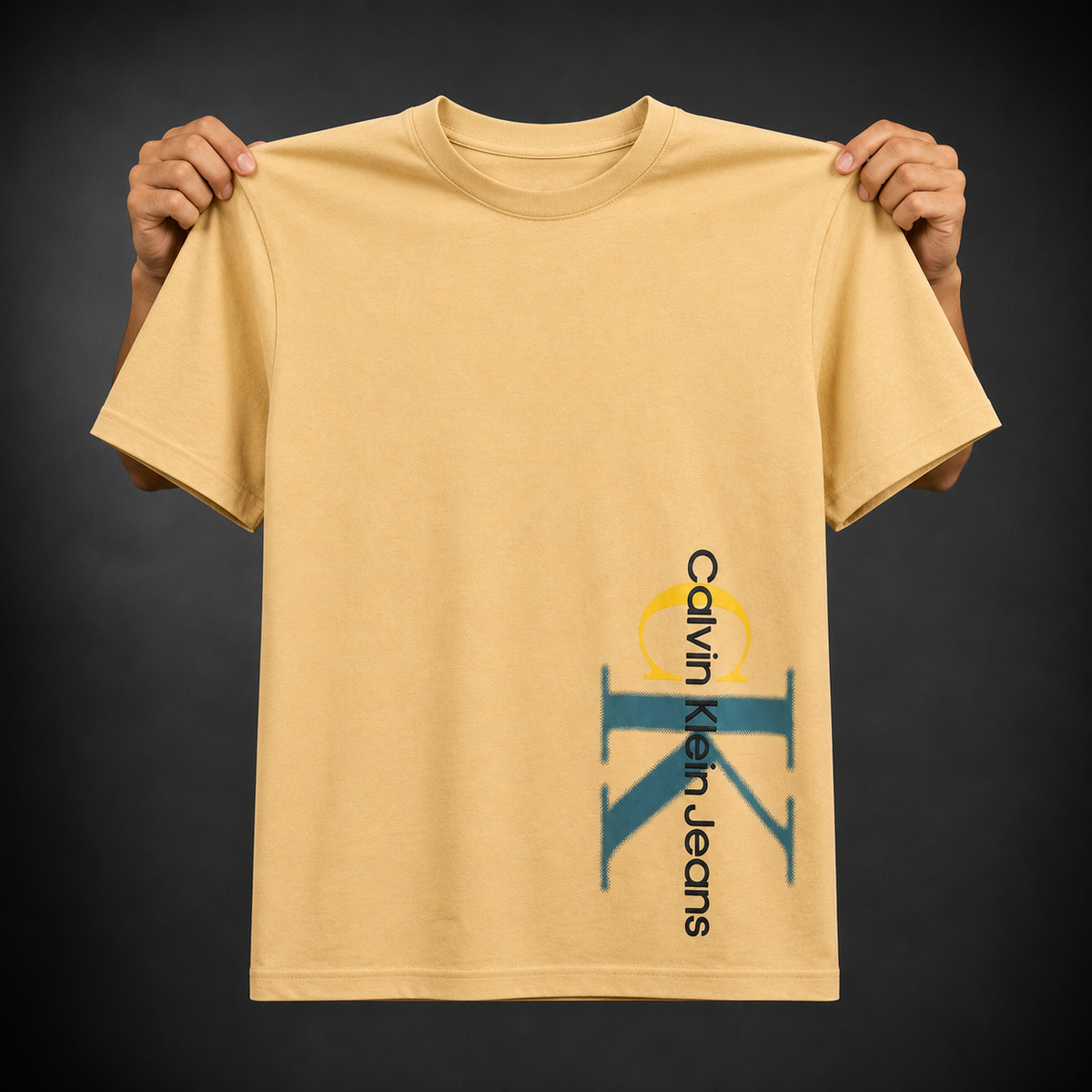 Export Brand Summer T-Shirt- Yellow