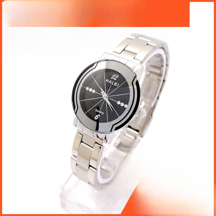 HALEI Premium Women's Quartz Analog Watch – Stainless Steel Strap, Round Case, Mineral Glass, Water Resistant, Elegant Japanese Movement Wristwatch for Ladies