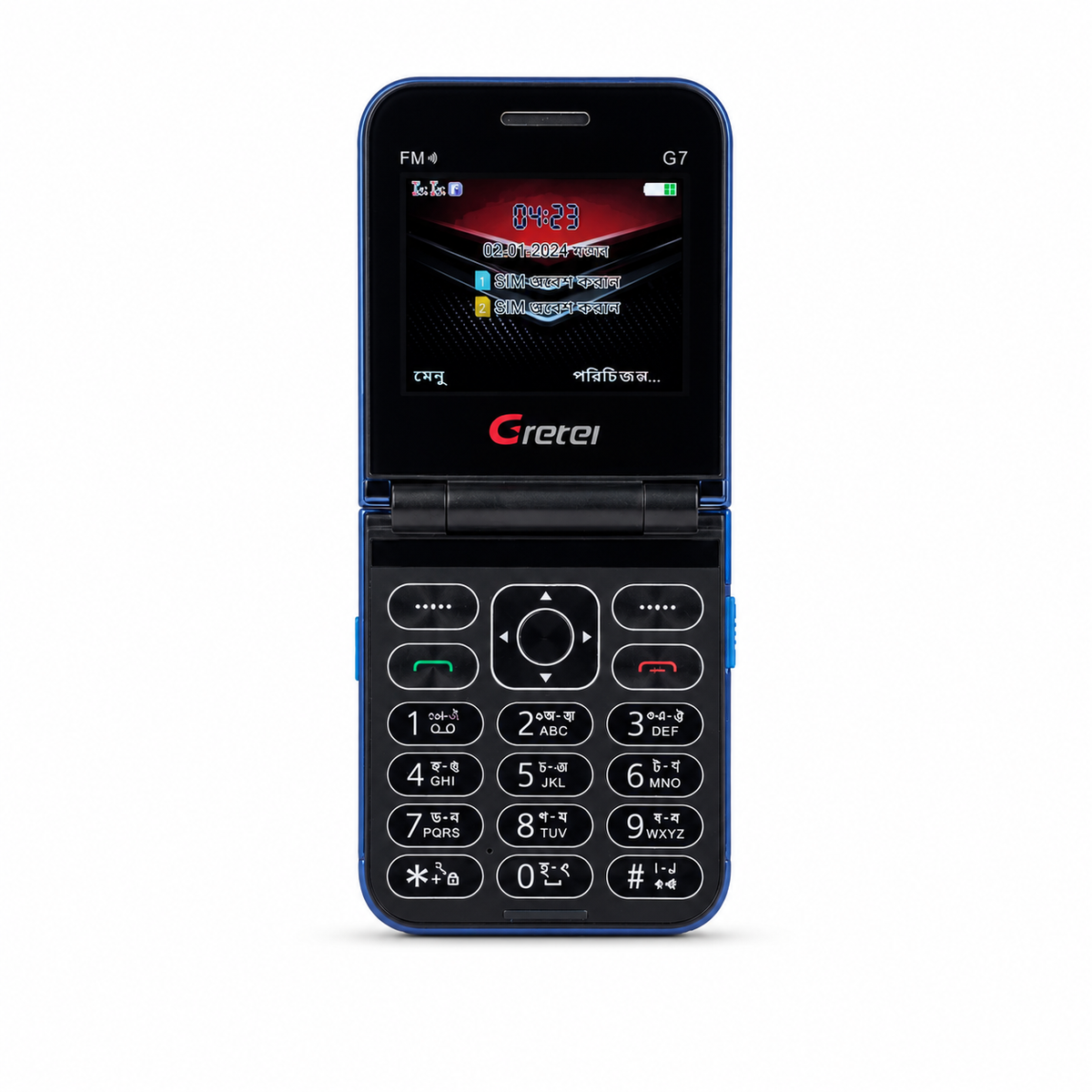 Gretel G7 Flip Folding Phone Dual Display Caseing
