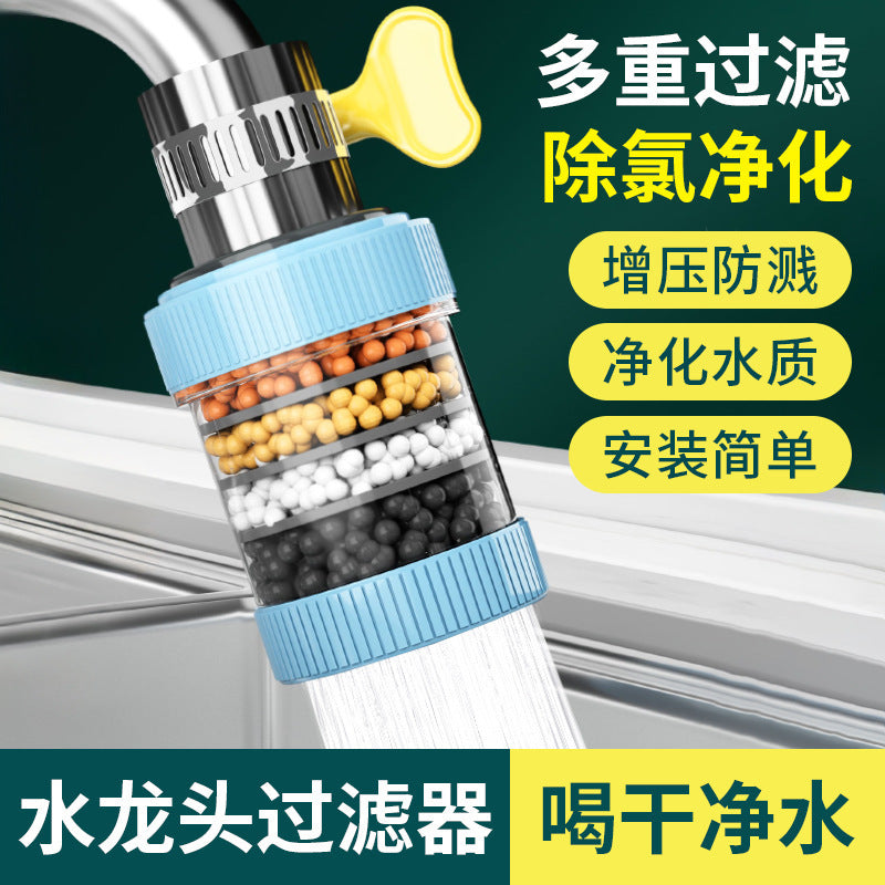 Fankiway Universal Activated Carbon Faucet Water Filter – 6-Layer Purifier & Kitchen Gadget for Clean Safe Tap Water