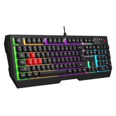 Bloody S510N Pudding Black Neon Gaming Keyboard – 1000Hz Polling Rate, 1ms Key Response, Adjustable Neon Backlit, Double Water-Resistant & Screw-Enhanced Space-Bar