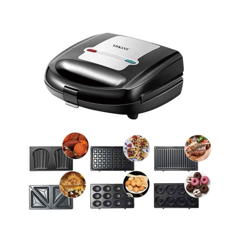 SOKANY 6 in 1 Sandwich Maker