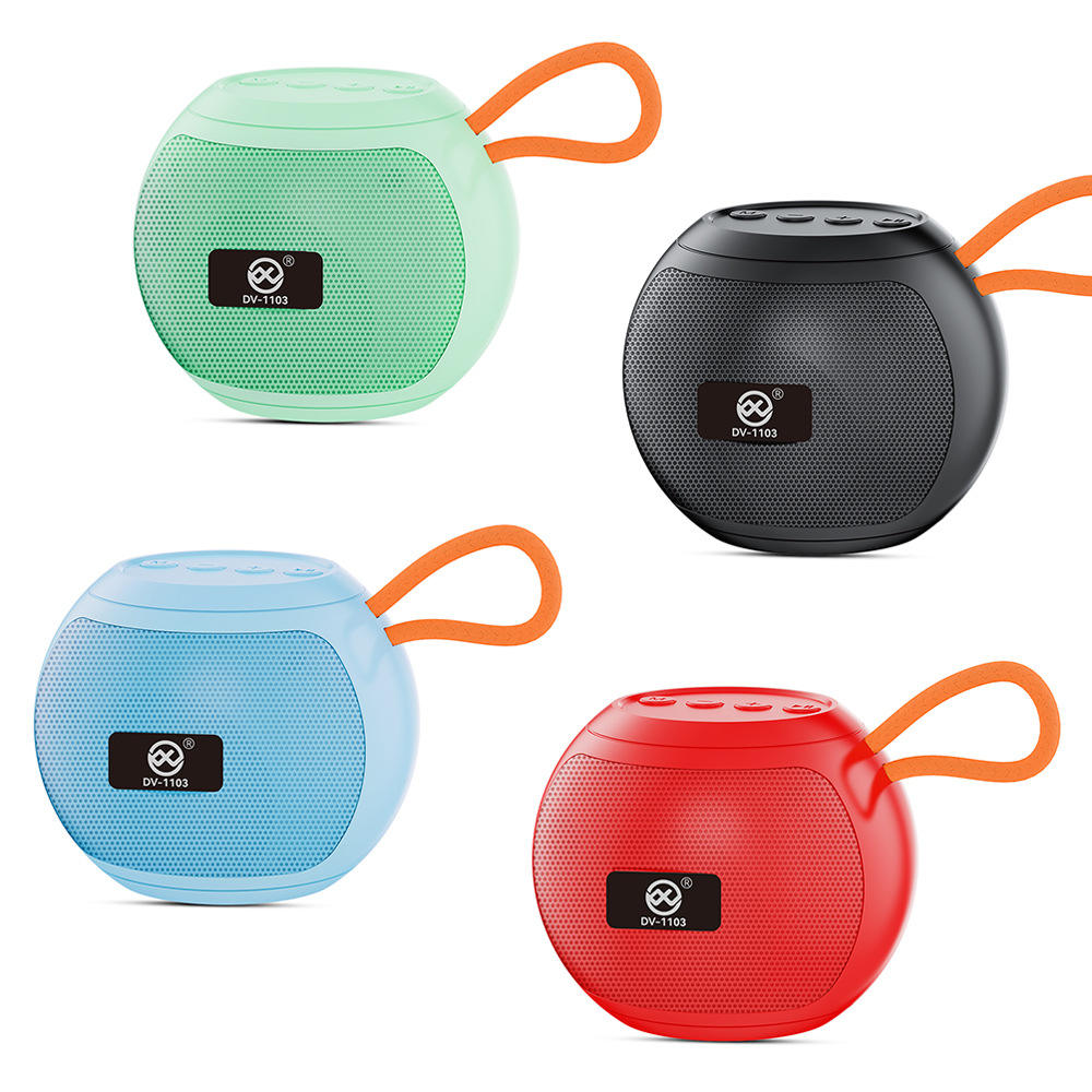 DV1103 Portable Wireless Mini Bluetooth Speaker – 5W Loud Stereo Sound, Deep Bass, Hand Strap Design, USB & TF Card Support