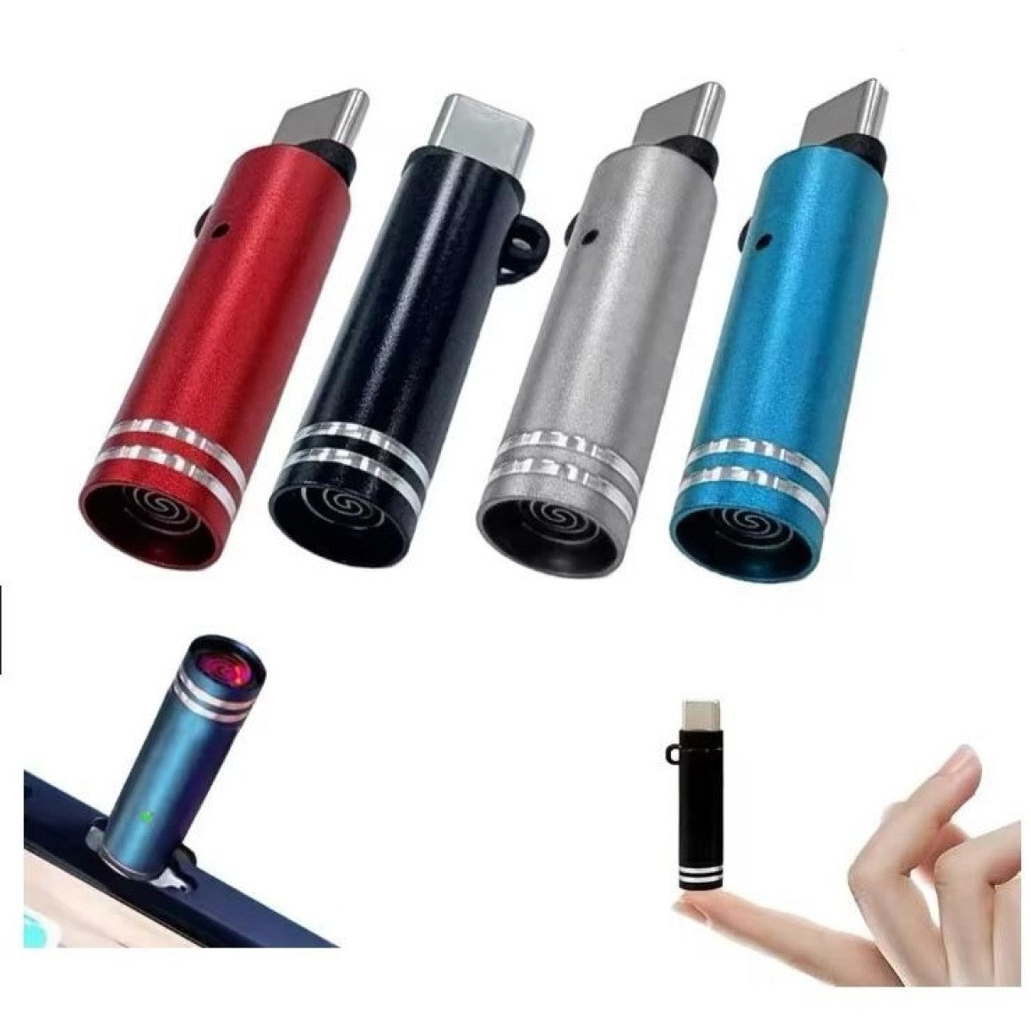 USB-C Mini Flameless Lighter (Tungsten Wire, Blow-to-Ignite) – Portable Windproof Electronic Lighter, Type-C Direct Plug-in & Auto Shut-Off Safety Design