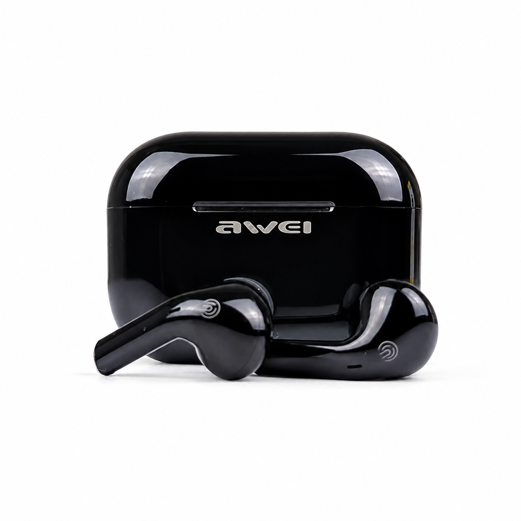 Awei T29P ANC Gaming True Wireless Earbuds – Bluetooth 6.0 Low Latency Earphones with Active Noise Cancellation, LED Charging Display & IPX6 Waterproof