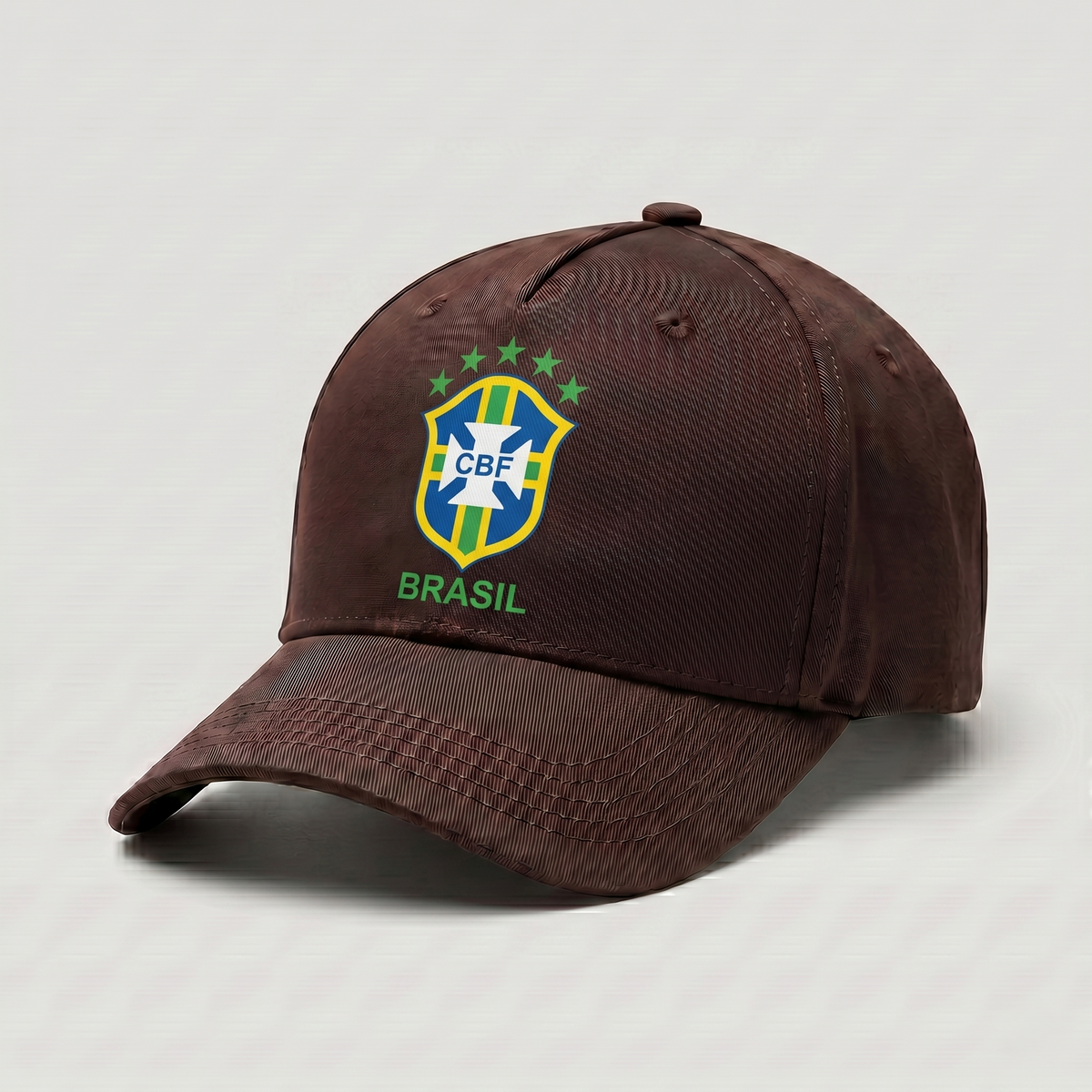 Premium Dark Coffee Brazil National Team Supporter Cap