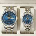 Poedagar Luxury Couple Watch (Water Resistant)