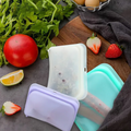 Reusable Silicone Food Storage Bags - Leakproof Airtight Ziplock Pouches