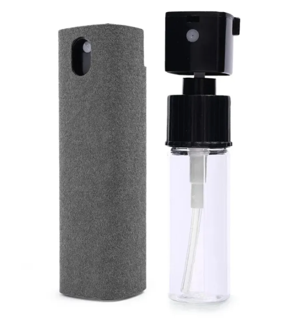 2-in-1 Mobile Phone Screen Cleaner Spray and Microfiber Wipe Set