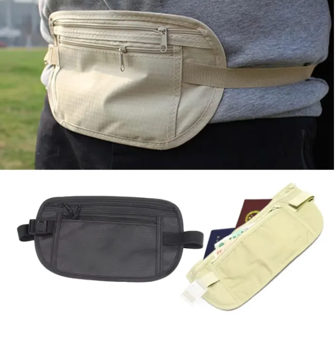 Hidden Travel Waist Pack and Invisible Security Money Belt