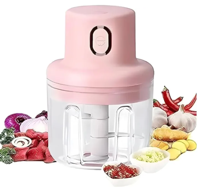 Mini Electric Garlic Chopper and Portable Food Processor