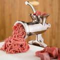 Aluminum Manual Meat Grinder - Hand-Cranked Keema Mincer and Sausage Stuffer