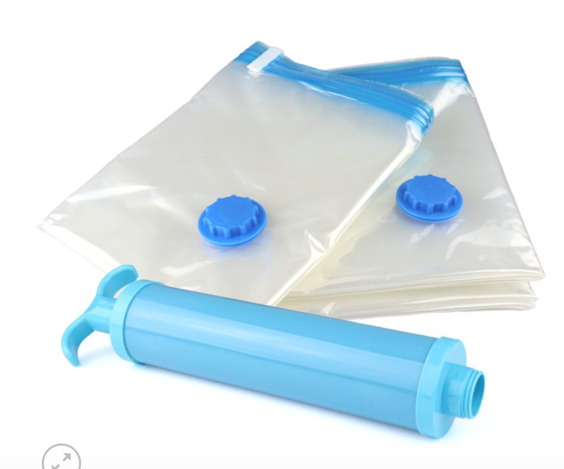 6-Pack Large Vacuum Storage Bags (80 x 100cm) with Manual Hand Pump