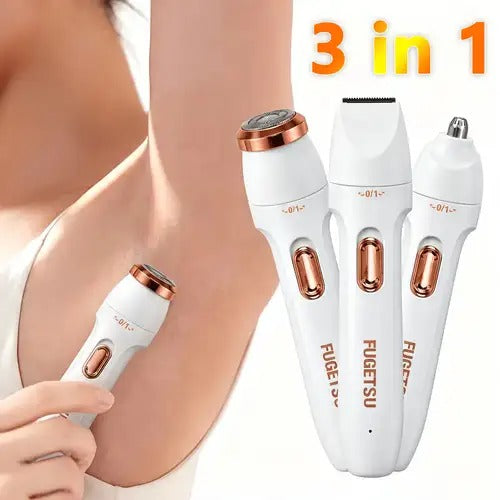 3 in 1 Rechargeable Women's Razor & Eyebrow Trimmer
