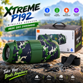 XTREME P192 Portable Wireless Waterproof Bluetooth Speaker – Powerful Sound, Deep Bass, IPX6 Water-Resistant, Multiple Playback Modes & Shoulder Strap