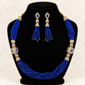 Premium Turkish Crystal and Antique Ball Necklace Set