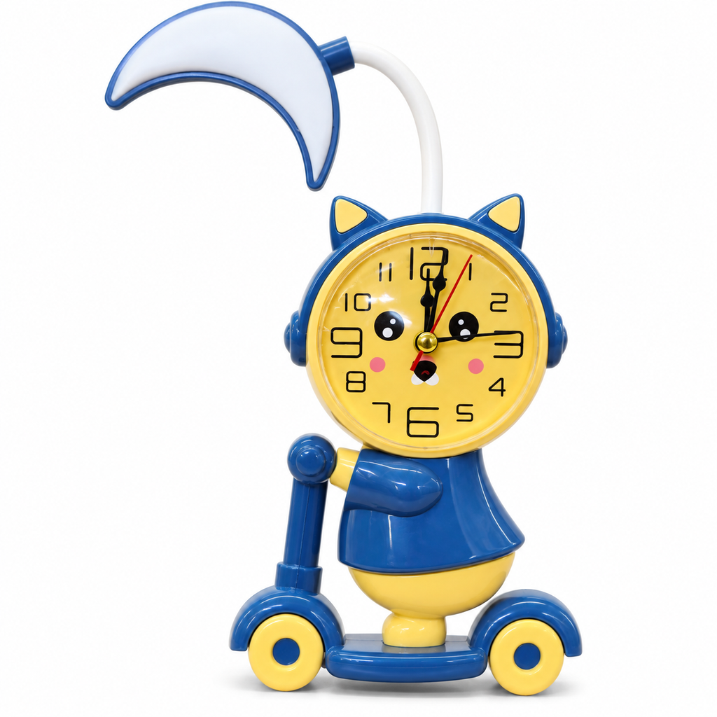 3 in 1 Table Lamp Clock with Pencil Sharpener