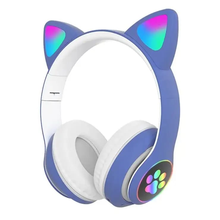 CAT STN-28 Wireless Cat Ear Headset – Bluetooth 5.0 Over-Ear Headphones with 40mm Speakers, 400mAh Battery, 7-Hour Playtime & Cute Stylish Design